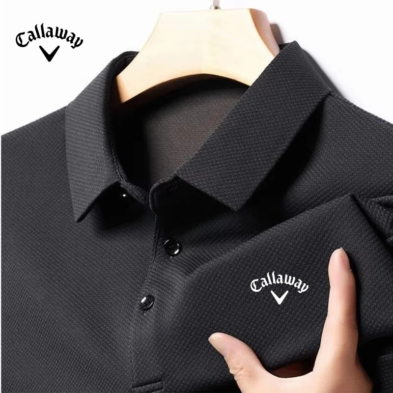 Polo de manga larga para hombre, camiseta bordada de alta calidad, Top multifuncional de ocio de negocios, nueva moda de lujo, primavera y otoño