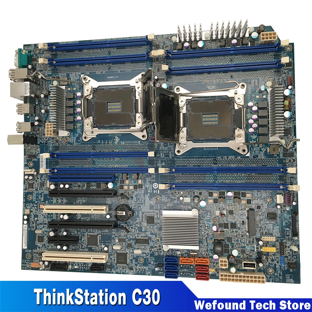 Para Lenovo ThinkStation C30 estación de trabajo C602 placa base Dual X79 03T6730