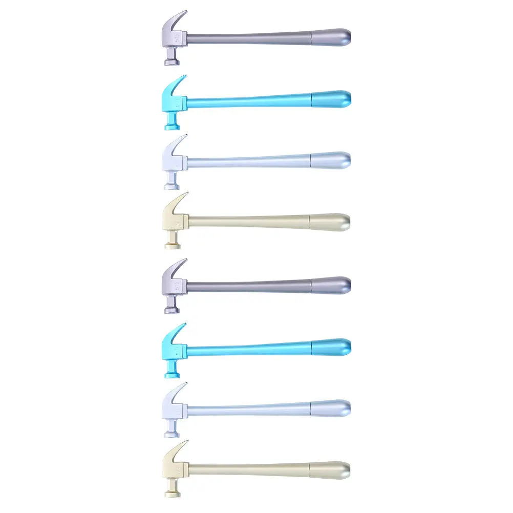 

Набор из 8 гелевых ручек для студентов, 0,5 мм, в форме молотка, с тонким наконечником, для письма и подписи, для школы и офиса, портативный, легкий, канцелярский набор