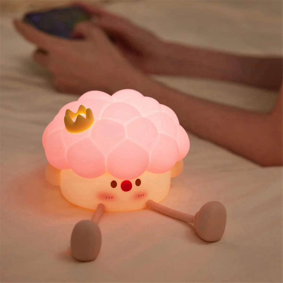 

Little Prince Patting Lamp Children'S Bedroom Dormitory Bedside Sleeping Lamp Cute Gift Prince Night Light White