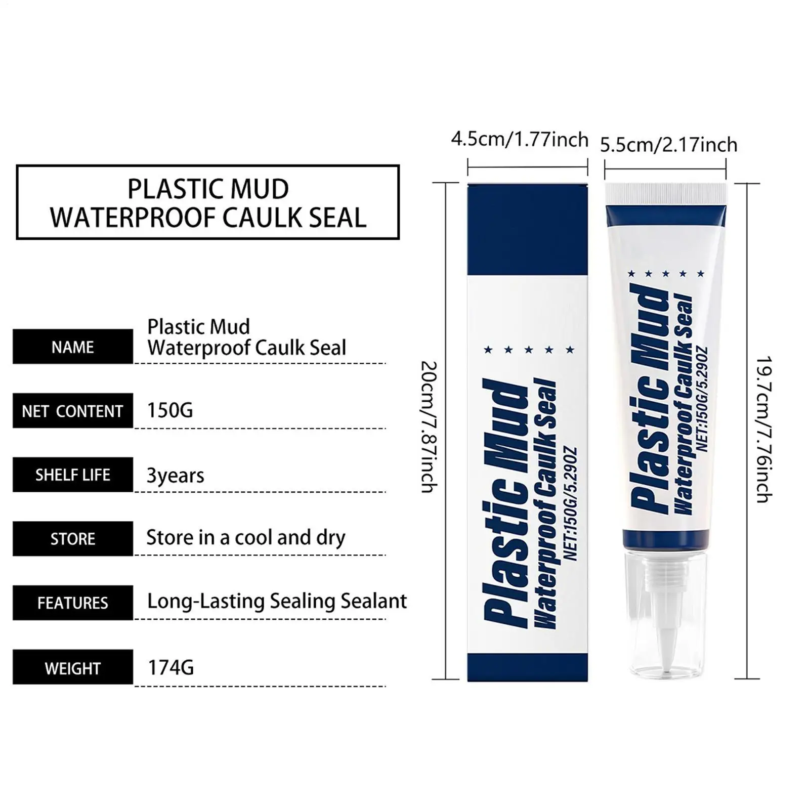 مانع التسرب المقاوم للماء 150 جرام اختراق عميق لاصق إصلاح مانع التسرب الطين لنافذة حمام باب جدار التيار المتناوب ثقب بلاط المرحاض سقف