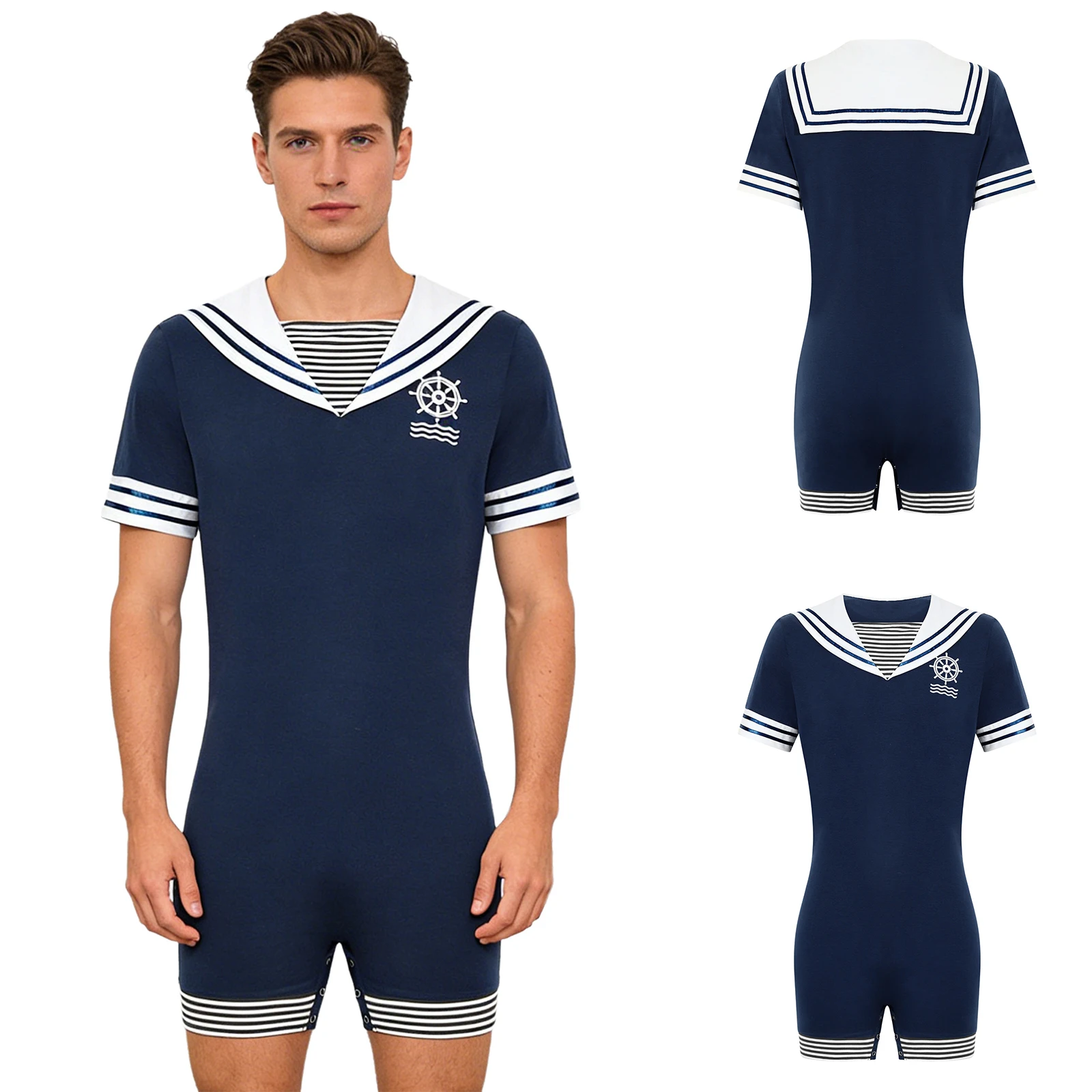 Men Sailor Style Pajamas Bodys - Party Games Switch review and price