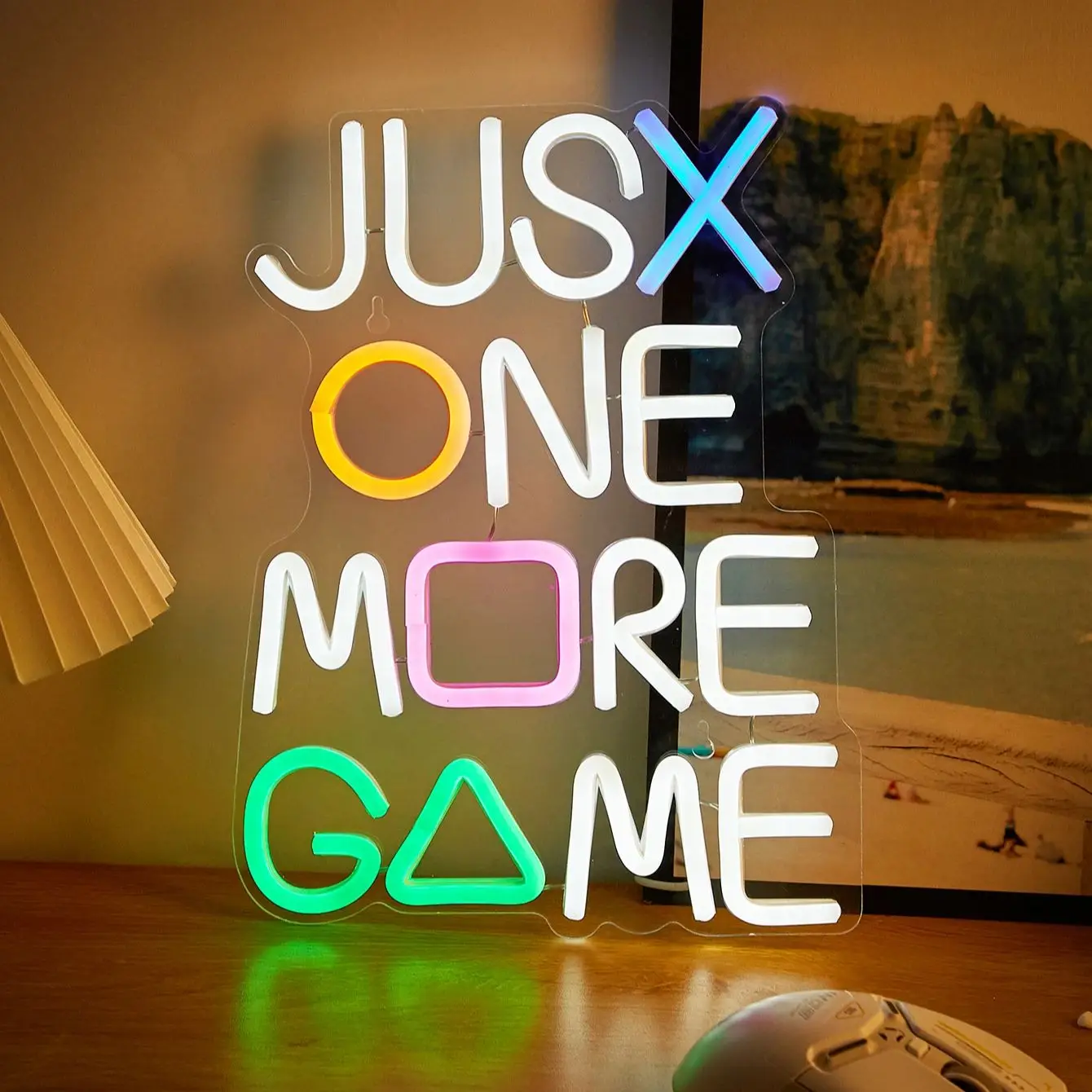 

Chi-buy LED Neon JUSX ONE MRE GME Неоновые вывески с питанием от USB Ночной свет 3D Настенное искусство Спальня Гостиная Декор Лампы Вывески