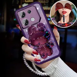 Luxury Lanyard GT10pro bracket Case For infinix GT 10 20 pro,Pova 6 Neo,Hot 50,Note 40x 30 40 pro plus Shockproof Holder Cover