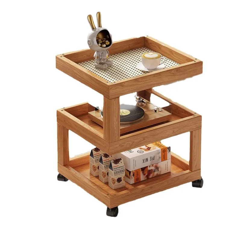 

Household multi-layer bamboo and wood style, coffee table