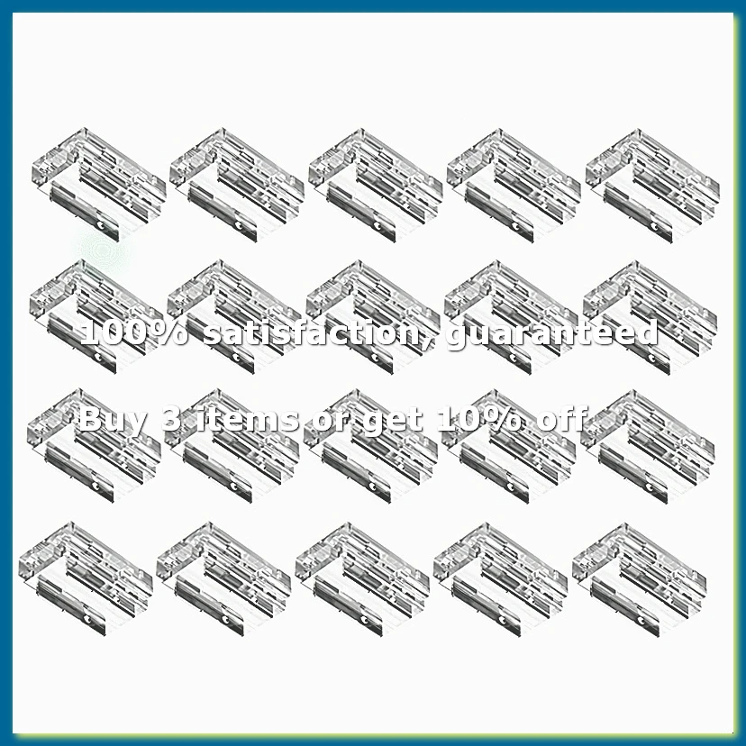 20 Pack LED Strip Connectors, for 8mm 2-Pin COB/SMD 2835/3528 LED Strips Traight,Corner, Strip-to-Strip Strip-to-Wire-ANKL