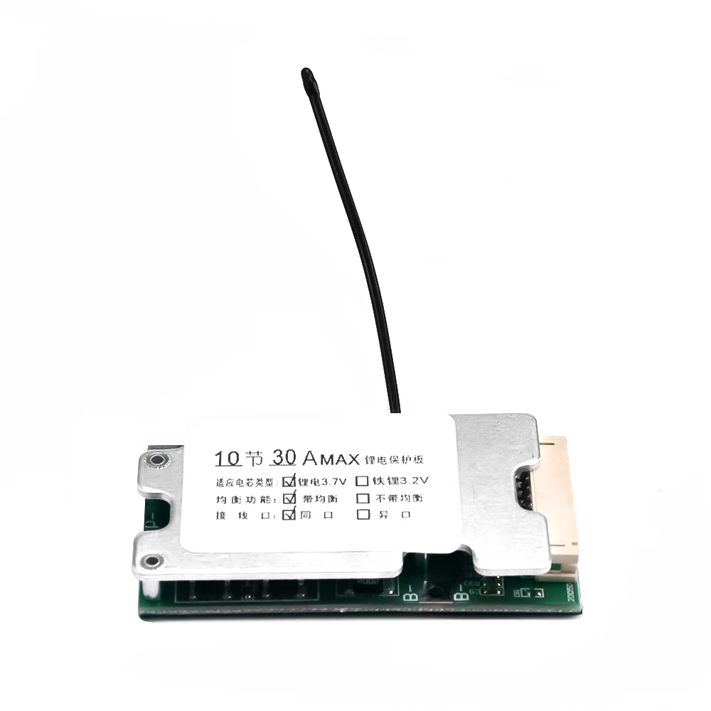 10S 36V 30A BMS Lithium Battery Board PCB 18650 Battery Balanced Protection Circuit Board Li-ion Cell Balancer for Electric Car image 4