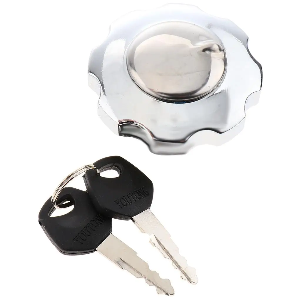 SLIVER Motorcycle Petrol Cap Locking Chrome for ZJ125 CG125