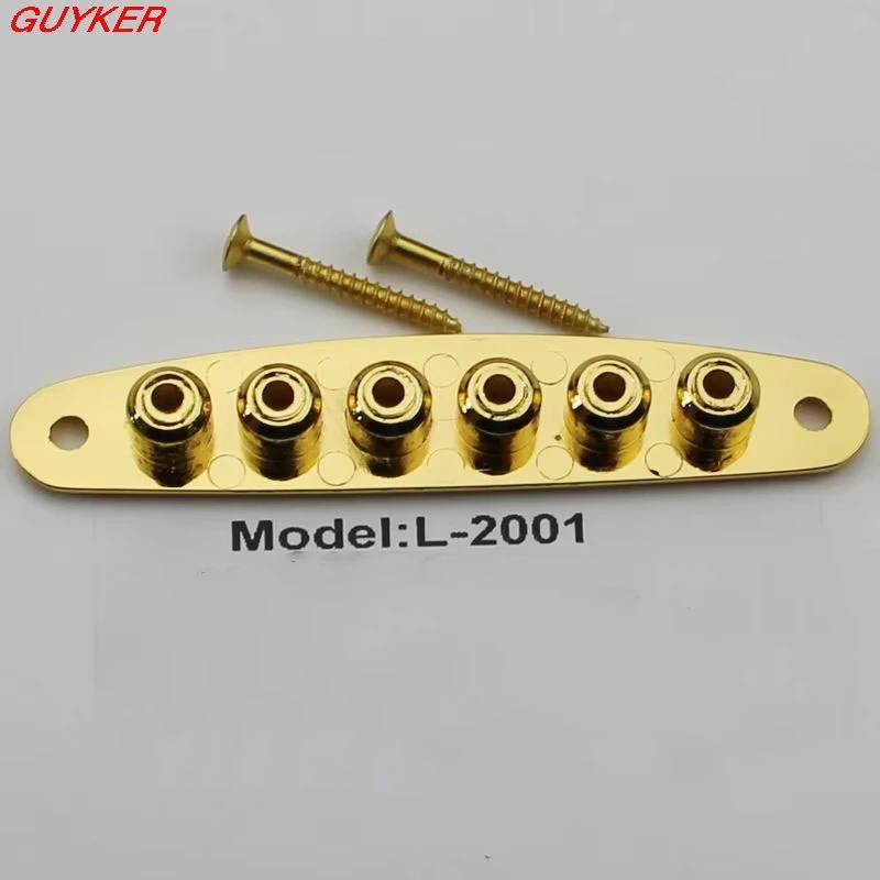 Guitar Bridge String Mounting Ferrule Bushing Plate-Strings Thru Body Ferrules Replacement for Electric Guitar or Bass