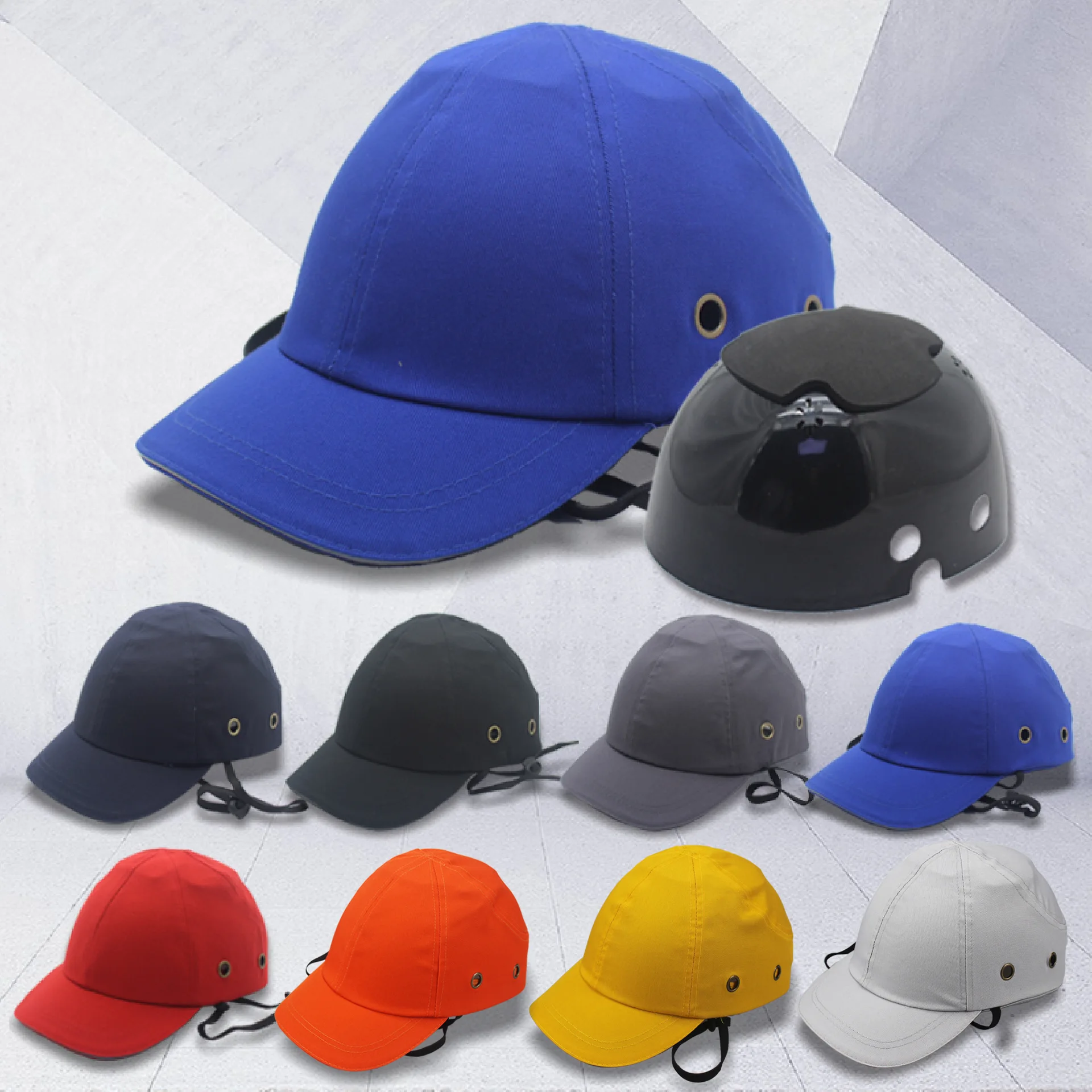 

Safety Cloth Baseball Cap Men Cap My Hat Workshop Construction Site Hard Shell Helmet Lightweight anti-smash Caps Free Shipping