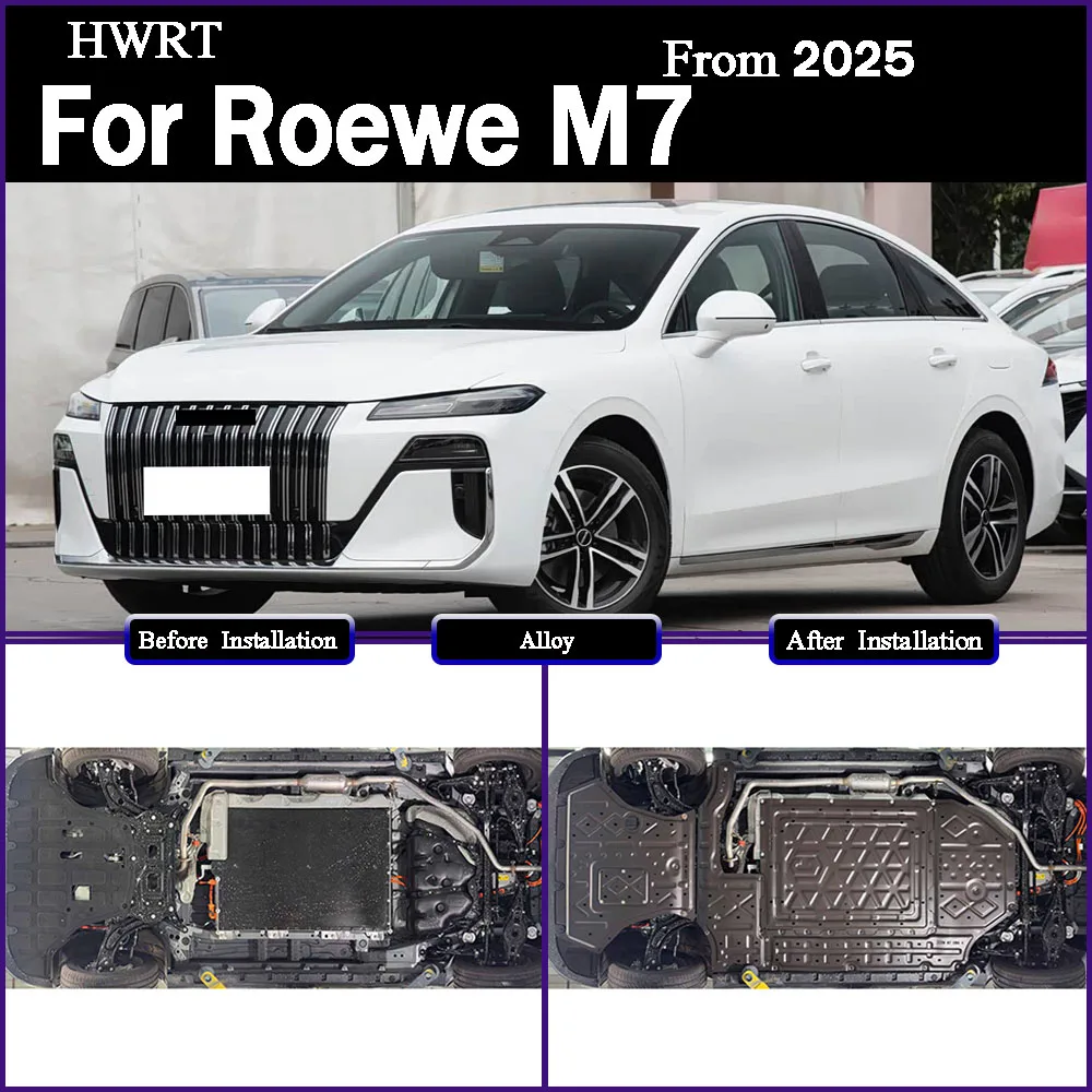 

For Roewe M7 2025 160KM Protective Plate For Front And Rear Motor Front And Rear Battery Rear Storage Box Chassis Guard Board