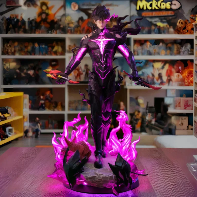 

Solo Leveling Sung Jinwoo FIgure Monarch Of Shadows GK Resin FIgure Model Sung Jinwoo Uncolored Statue