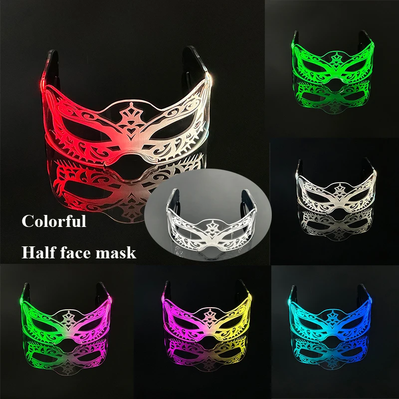 Modische Leuchtende Dekorative Brillen Neon-Licht-Dekoration LED-Sonnenbrille für Nachtclub DJ Tanz Musik Rave Kostüm Nacht