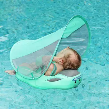 Inflatable Baby ว่ายน้ําลอยเด็ก Pool Float เอวว่ายน้ําหน้าอก Floater สปา Buoy เทรนเนอร์ Swim Trainer Float