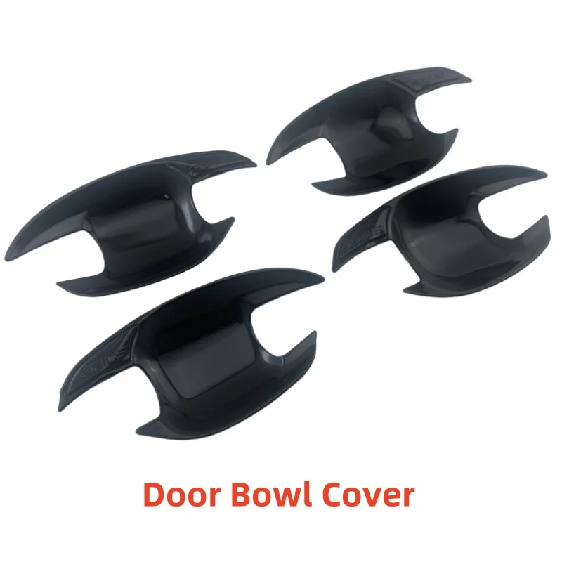 Błyszczące czarne włókno węglowe do Toyota Prius ZVw30 2010 2011 2012 2013 2014 2015 Naklejki na klamki drzwi Akcesoria samochodowe