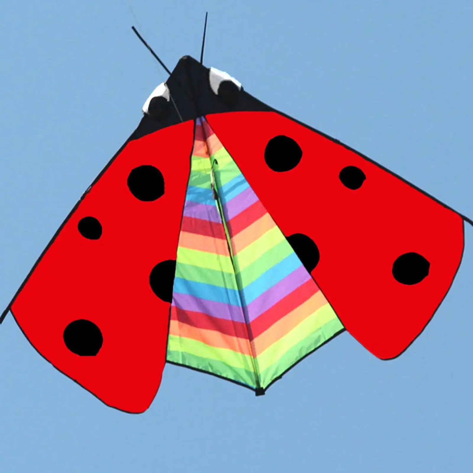 

Ladybug Kite - Easy Single-Line Windsock Delta - Perfect for Outdoor Fun