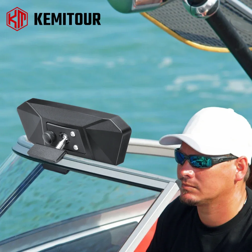 

Universal Boat Rear View Mirror Marine for Ski Boats Pontoon Water Sport Watercraft Surfing