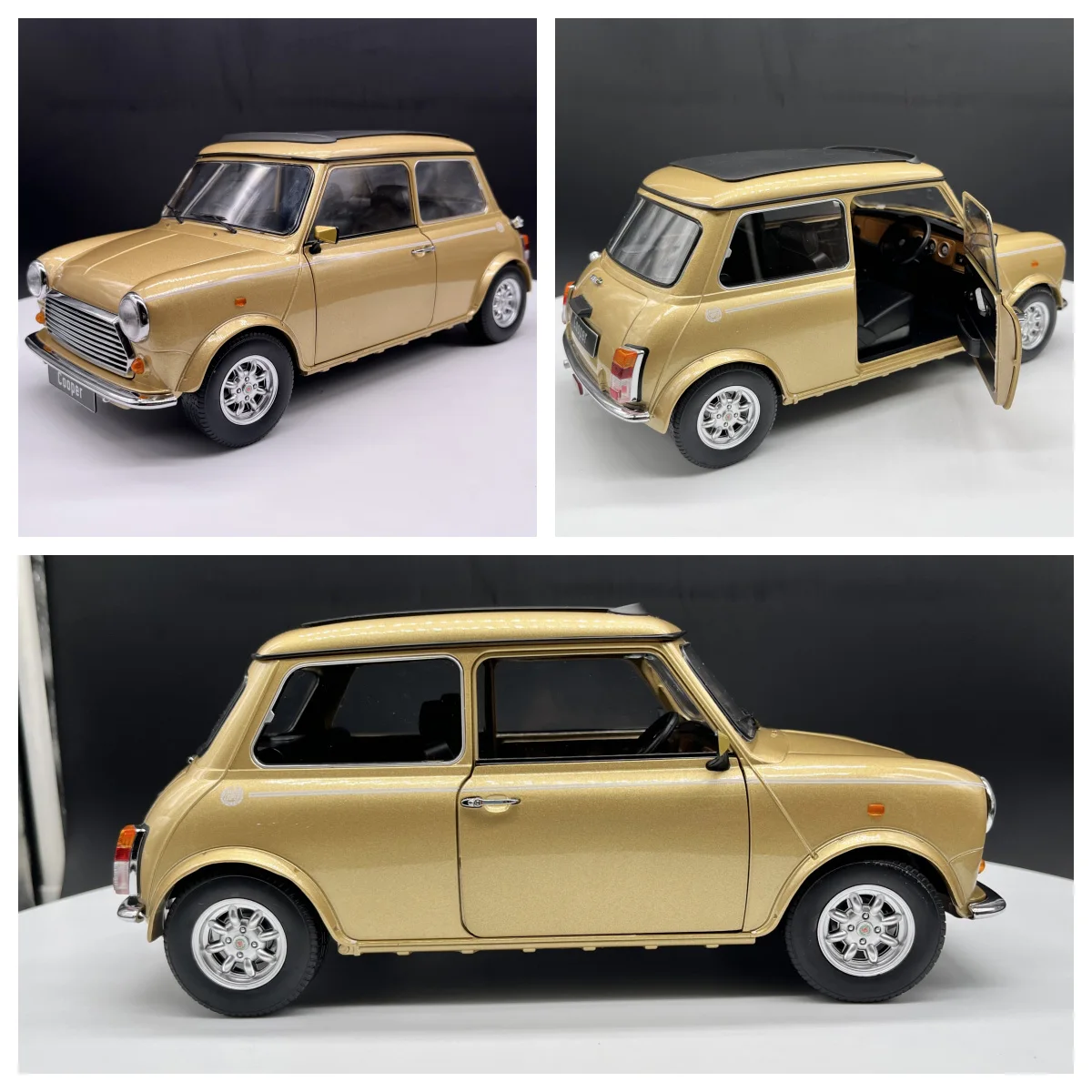 KK 1:12 Scale Diecast Alloy Luxury Cooper Vintage Toy Car Model Classic Adult Collectible Souvenir Gift Static Display Ornaments