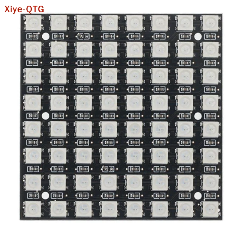

HOT! 1Pc Built In Full-color Driver Color Light Development Board WS2812 LED 5050 RGB 8x8 64 Bit LED Matrix Module For Arduino