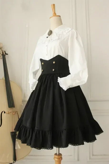 Gothic Lolita Dress Cross Regression Victorian Vintage SK Lolita Skirt