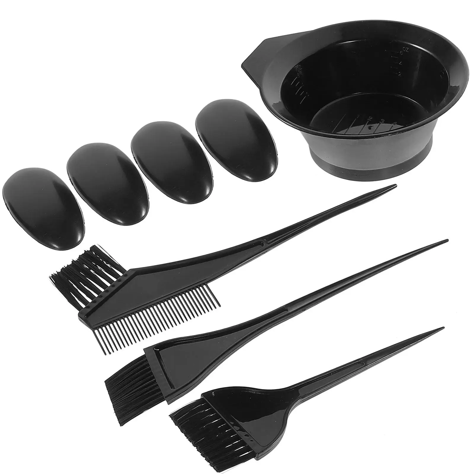 1Set Hair Dyeing Kit Multi Brush Hair Coloring Set for Beginners Easy Use At Home Salon Spa Highlights Tinting Bleaching Nursing