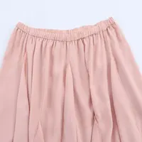 Mid-Length Women's Skirt 2025 Summer New Sle Decorative Layered Design Mid-Waist A-Line Skirt Faionable Ladies Skirt - Image 3