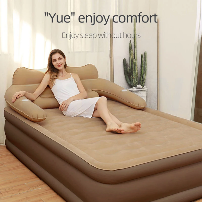 

Inflatable Mattress For Double Family Thickened And Enlarged Lunch Break Bed Foldable Air Cushion Bed Outdoor Portable