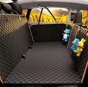 

Чехол на автомобильное сиденье для больших собак с жесткой подошвой, водонепроницаемый и устойчивый к царапинам, легко чистится для защиты заднего сиденья