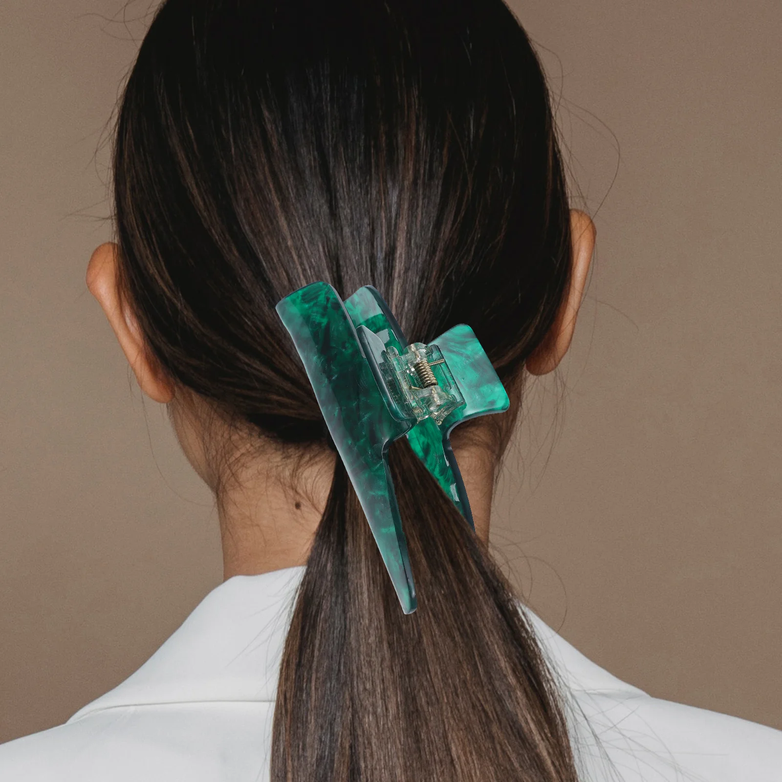 

French Catching Hair Clips Aesthetic Claw for Acrylic Thick Women Acetic Acid Styling Accessories Women's