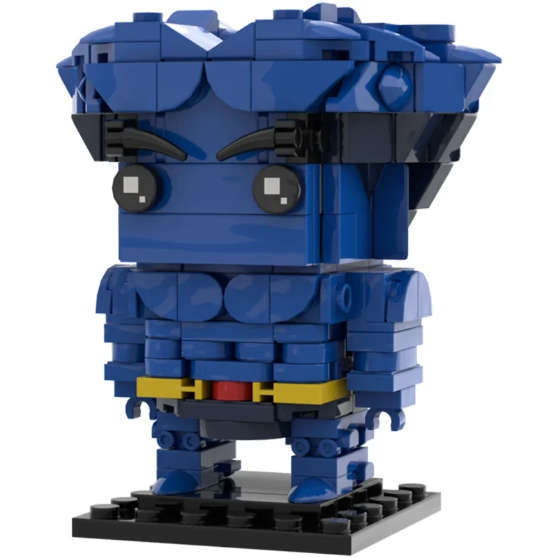 

MOC X Men Brickheadz Bricks Model Class Movies Figures Beast / Dr. Henry "Hank" McCoy Building Blocks DIY CreativeToys Gift