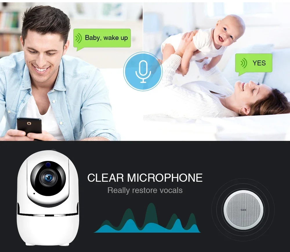 Imagem -03 - Sqcam-ip Câmera de Segurança Wi-fi 1080p Ptz hd Wi-fi Rastreamento Automático Baby Monitor Visão Noturna