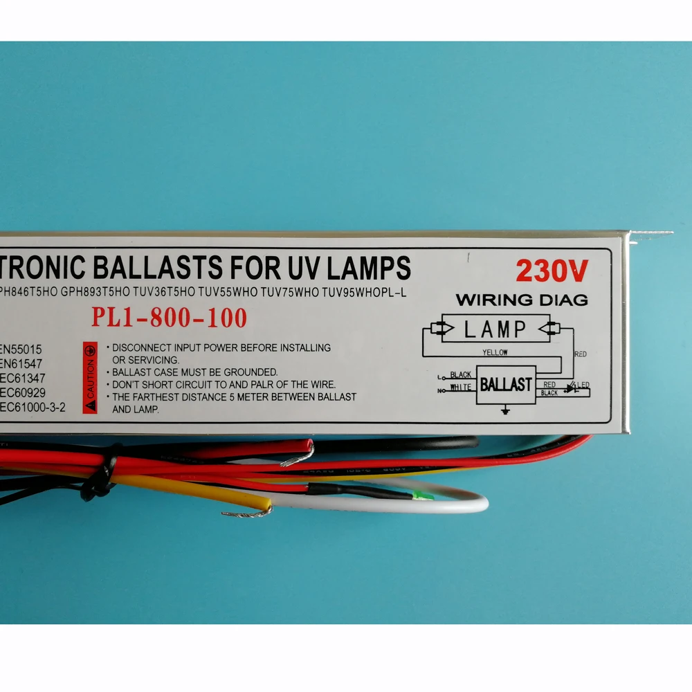 PL1-800-100 Keimtötende Elektronische ballast für 100W single-ended 4 pin Ballast Für UV Lampe, TUV36T5HO TUV55WHO GHO36T5L GPH893T5HO