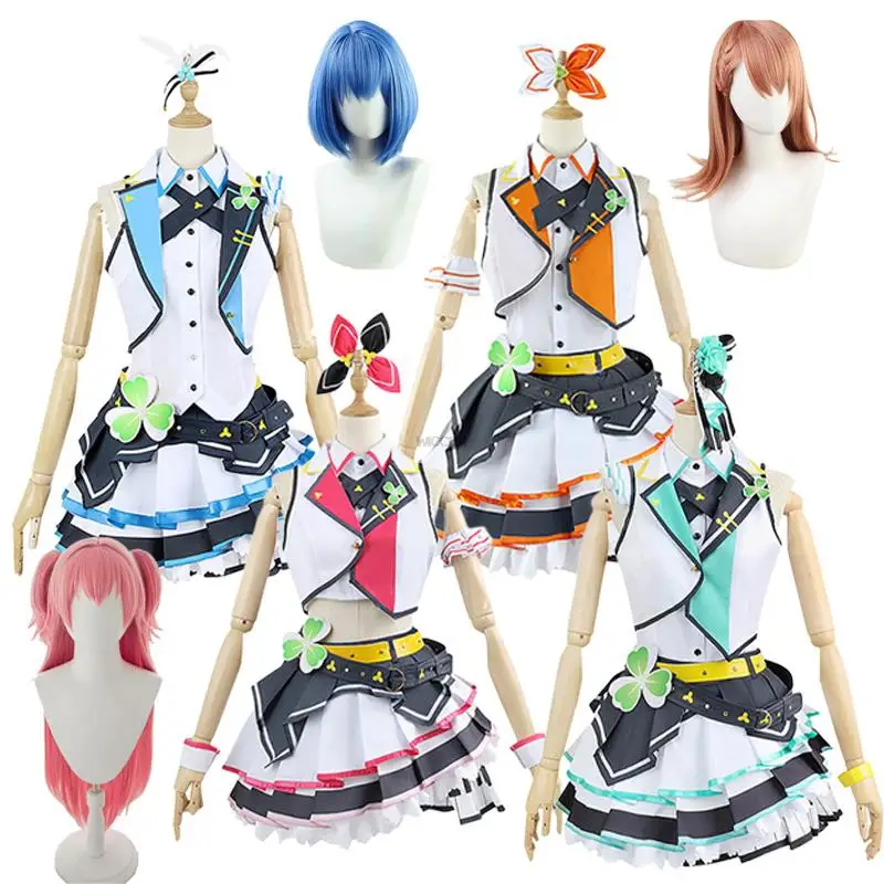 

Project Sekai Colorful Stage More More Jump Cosplay Costume Anime Dress Momoi Airi Hanasato Minori Hinomori Shizuku Suit Clothes