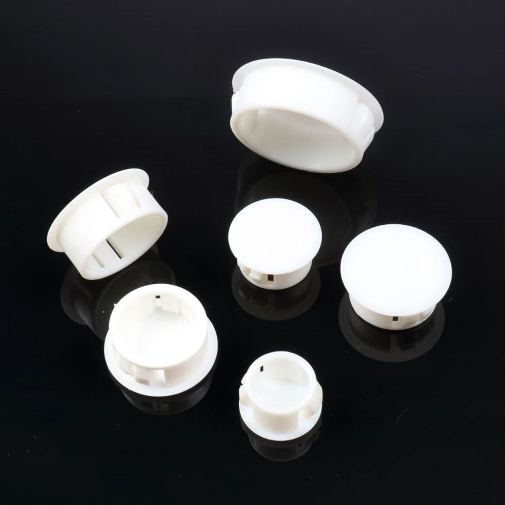 20pcs/lot Round Plastic Black/White Blanking End Caps Tube Pipe Inserts Plug Bung 6mm~50mm