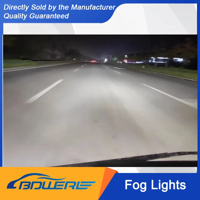 مصابيح ضباب LED عالية المعدلة باللونين الأصفر والأبيض/أضواء ممتصة للصدمات لـ FOTON Aoling Jieyun، Suyun، CTS، Aumark S1 & S3 #2