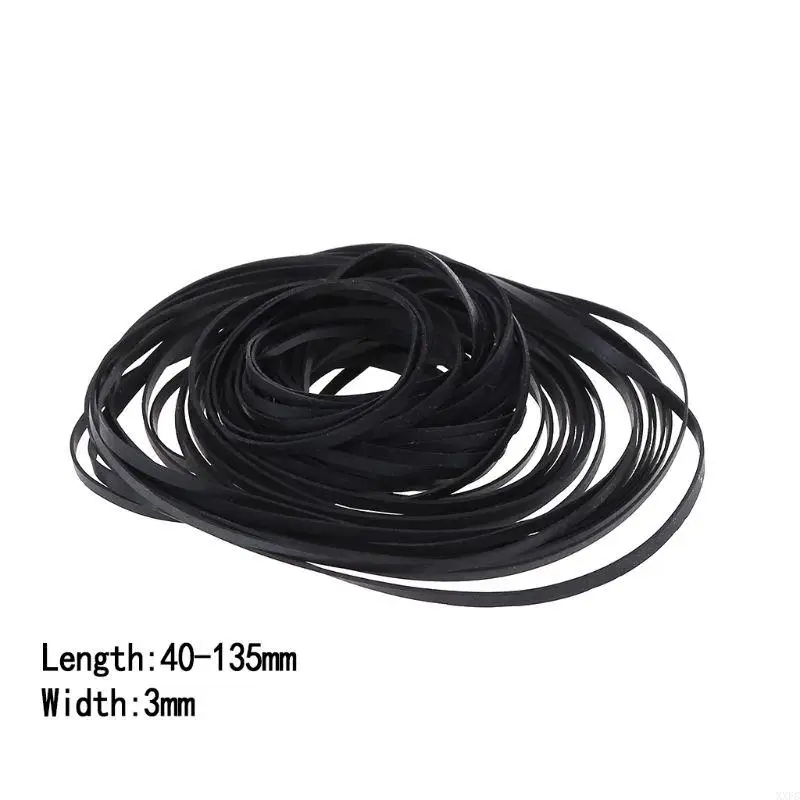 XXFC 3mm Wide Flat Cassette Tape Machine Belt Assorted Common Belt for Recorder