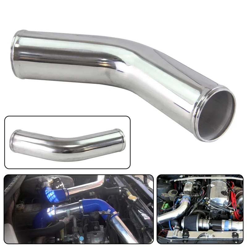 

Universal 45 Degree 57-80mm 2.25"-3.15 inch Intercooler Intake Pipe Aluminum T6063 Thickness:1.8mm