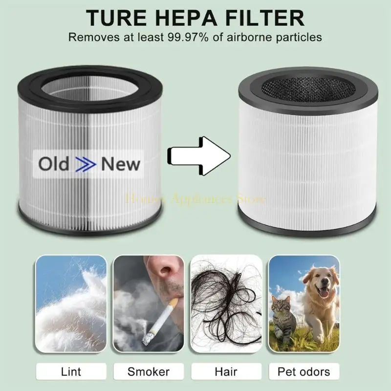 Набор D0AB 2 Эффективный фильтр фильтра воздушного фильтра для очистителей воздуха