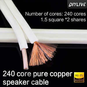 4n cabo de alto-falante amplificador de potência de cobre sem oxigênio 5.1 cabo de conexão de som surround universal cabeça de banana y cabo plug-in 8 principais vendas cabe vga - №5