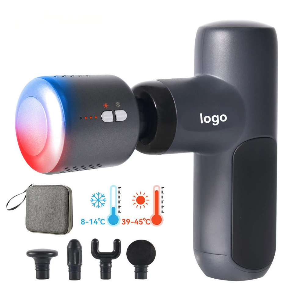 Hot Cold Massage Gun Temperature Control Custom Logo Professional Heating Cooling Brushless Motor Rechargeable Gun