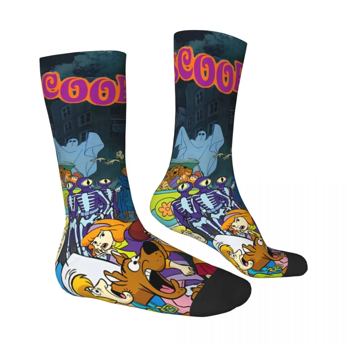 Cartoon Pattern Anime Meias, Kawaii, Viagem, Cão