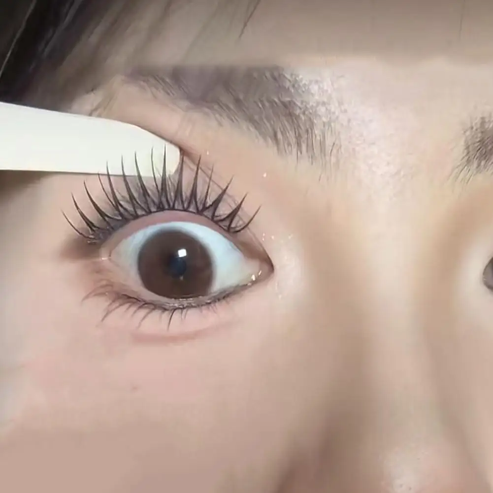 Pestañas postizas en forma de U sin pegamento, hoja fina de racimo, aspecto de maquillaje de pestañas naturales puras de estilo coreano