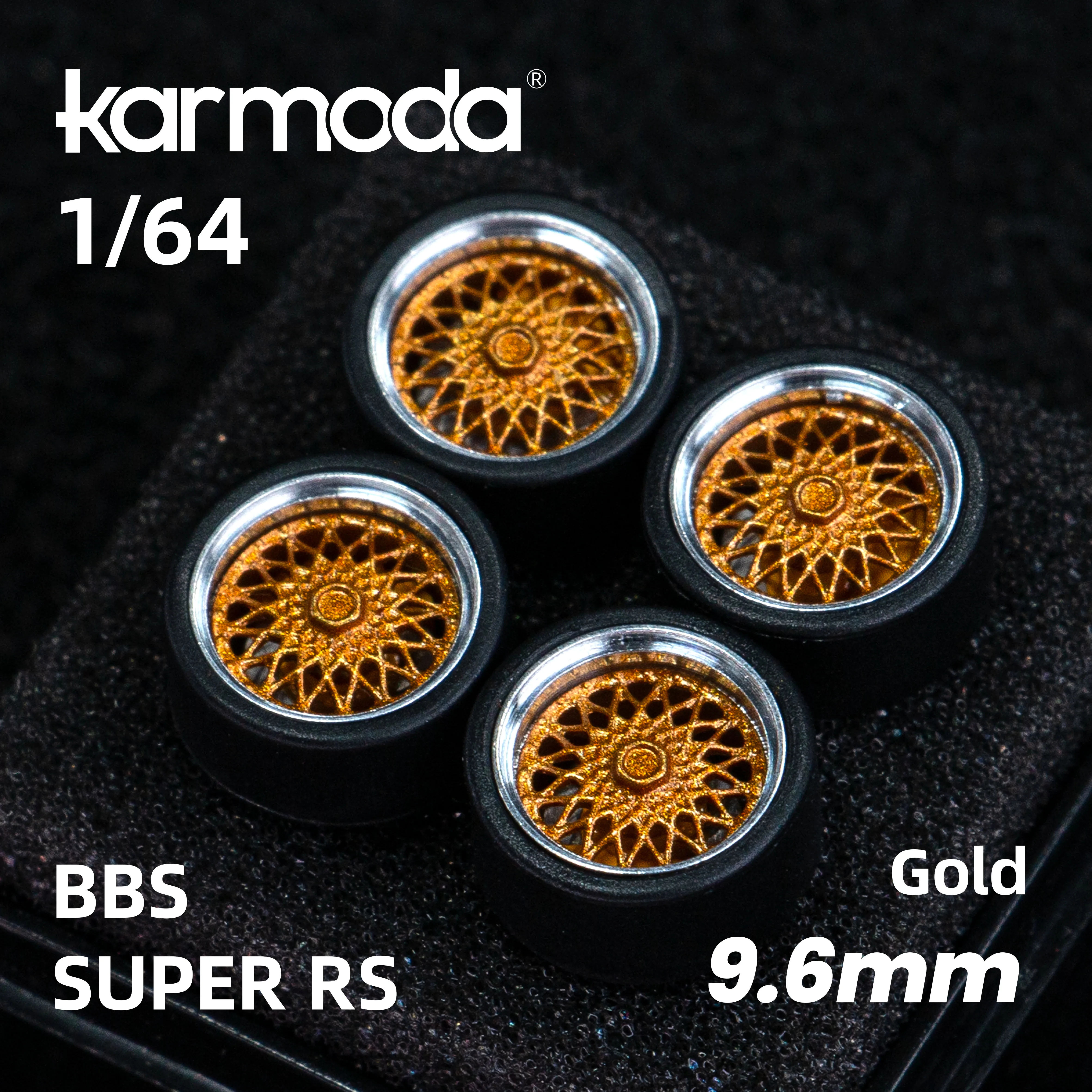 1:64 Profile 9.6mm Modified Wheel Hub Resin Wheel Hub with Disc Brake Suitable for 1/64 Car Model Modification Accessories
