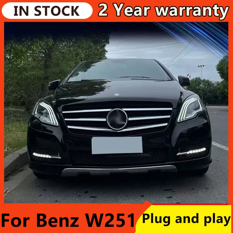 Headlight For Benz W251 LED Headlights 2010-2017 R-class Head Lamp Car Styling DRL Signal Projector Lens Automotive Accessories