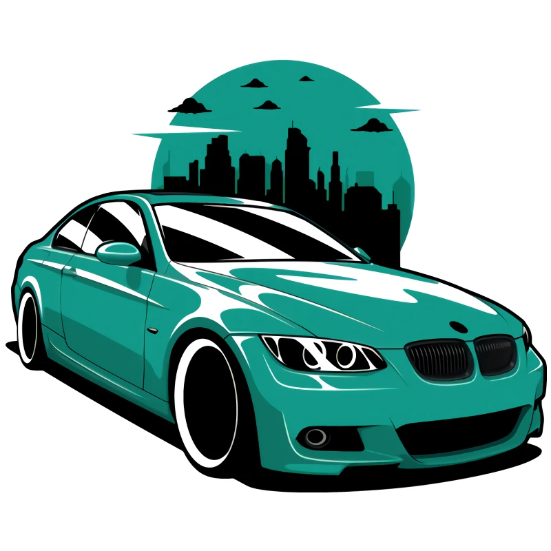 Rulemylife E46 E39 Drift Art For BMW Car Stickers Decal Anime Cute Auto Accessories Decoration