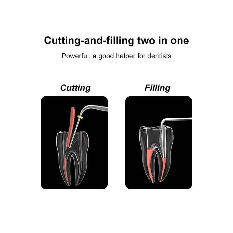 VVDental Wurzelkanal-Abfüllmaschine mit 4 Spitzen und 2 Batterien, kabelloses Guttapercha-Obturationssystem, beheizter Endo-Stift