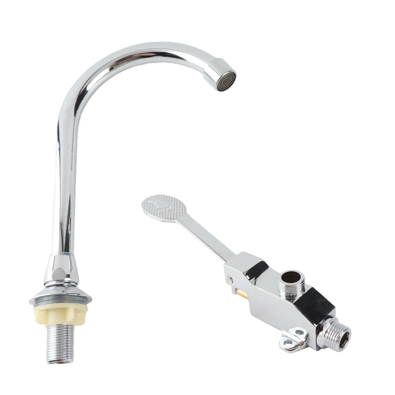 

Комплект смесителей для раковины с ножным управлением для ванной комнаты и медицинских лабораторий, комплект аксессуаров для водопроводного крана с ножной педалью