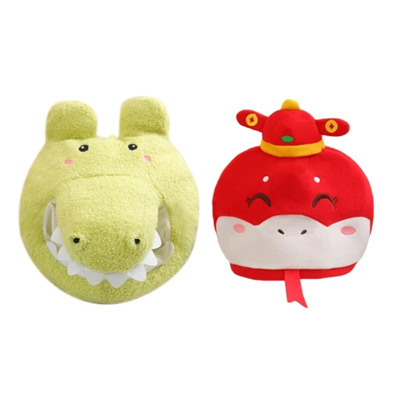 Snake Mascots Hat Soft Hat Fashionable Animal Hat Traditional Festival Hat