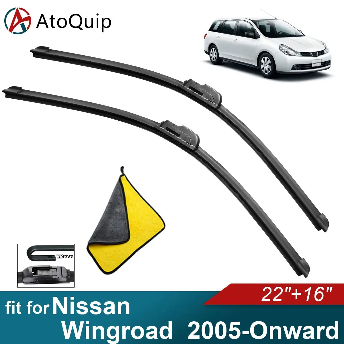 

Car Windshield Wiper Blades Fit For Nissan Wingroad Wiper Blades Soft Rubber Auto Front Windscreen