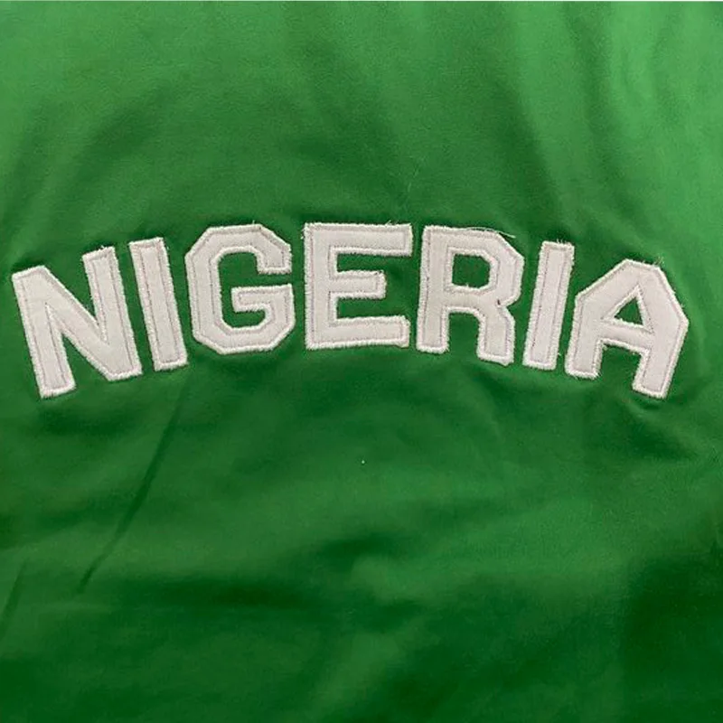 Summer New Y2K Leisure Color Blocked Embroidered Nigeria Letter Green T-Shirt Trend 2026 Women's Clothing Crop Top view 5